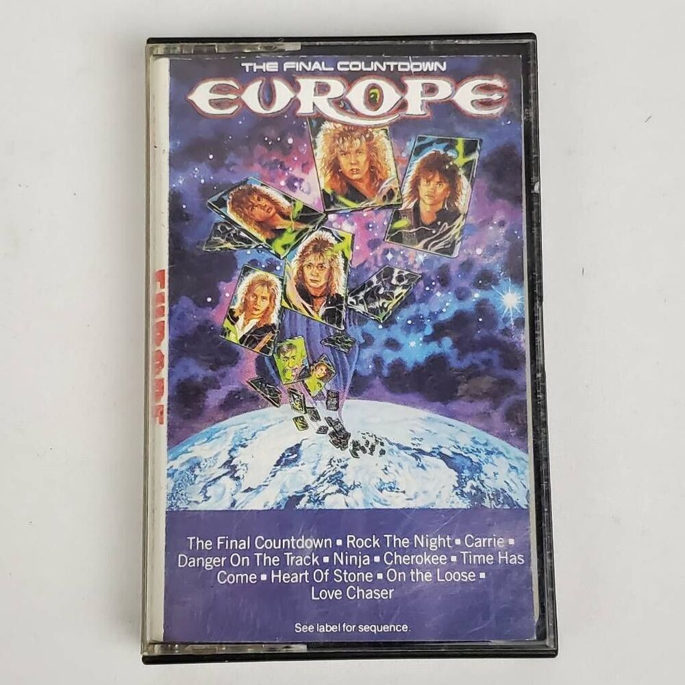 Europe The Final Countdown Cassette Album 1986